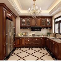 Solid Wood 10x10 Kitchen Cabinets Assembled Scratch Resistant