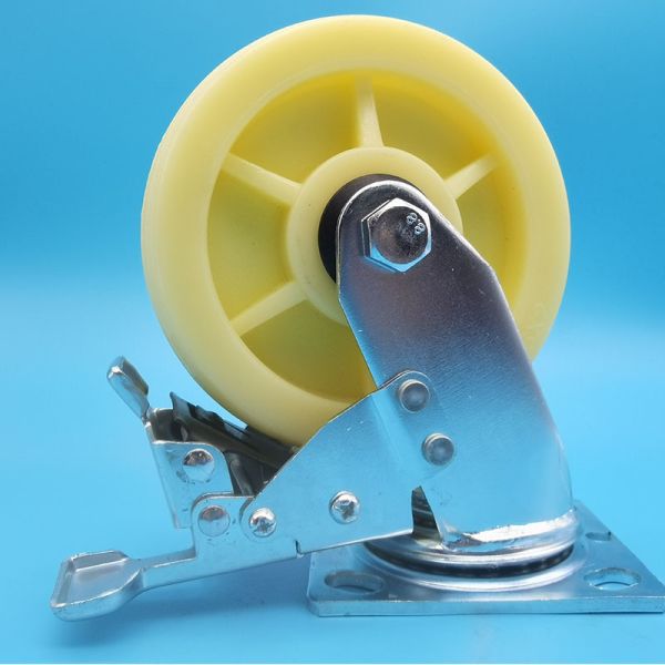 Cost Effective Heavy Duty Casters Pp Singel 8 Casters Lockable side Brake Swivel Fixed Furniture  Office Hotel Equipment