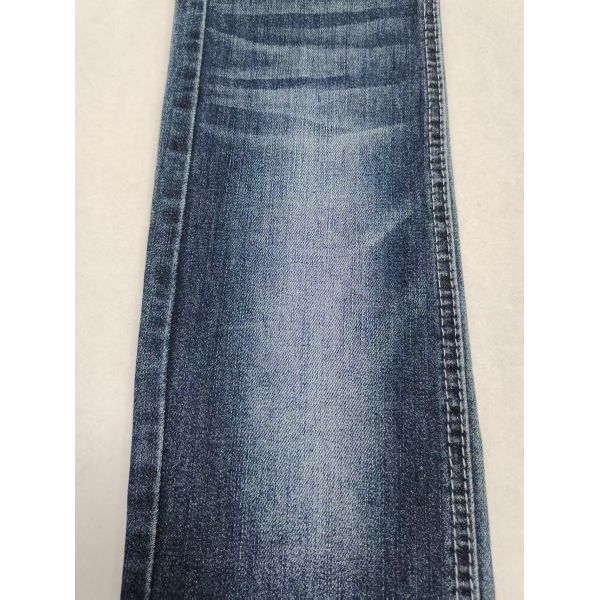 75%Cotton High Stretch Vertical Bamboo Yarn Denim Fabric 10oz For Woman Jeans