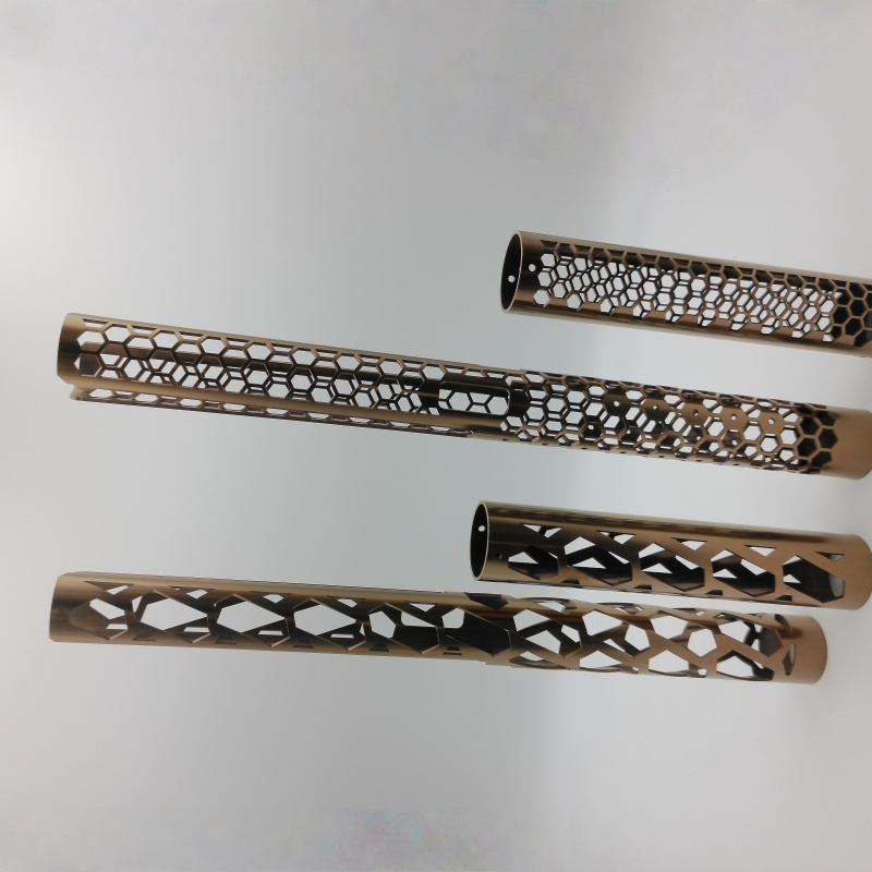 Precision Laser Cutting Stainless Steel Pipes Perforation Electroplating