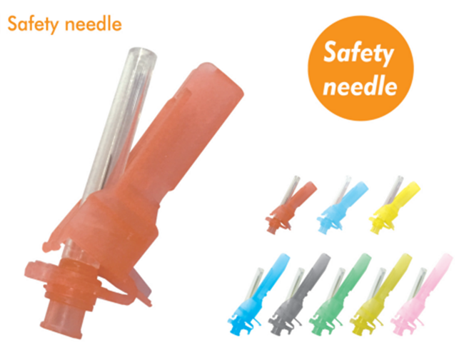 CE FDA510k Disposable Hypodermic Safety Needle For Injection Syringes