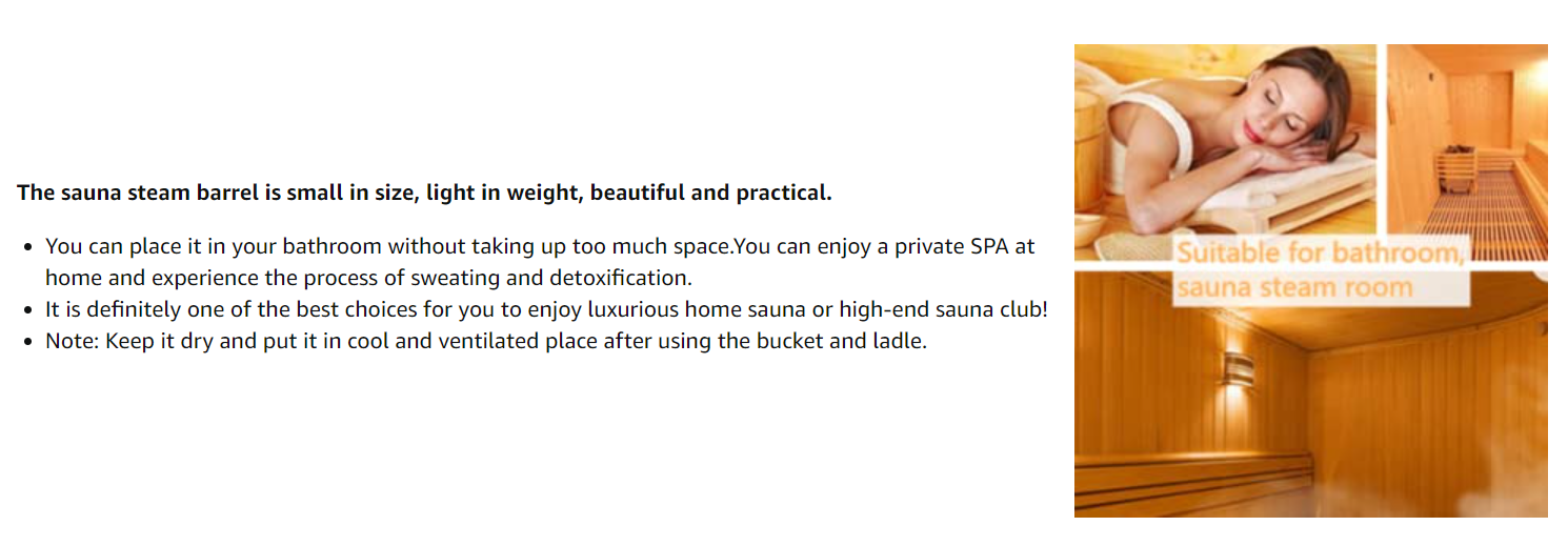 Sauna Accessories Kit Pail Wooden Bucket Dipper Lamp Traditional Pocket Timer with Thermometer Water Scoop Hourglass Spa Home Sauna Kit