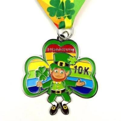 Offset Printing St Patrick Medal Design Zinc Alloy St Patrick Medallion