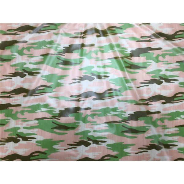 Camouflage Printed Waterproof Tpu Fabric 0.15mm Thickness For Boys' Coats