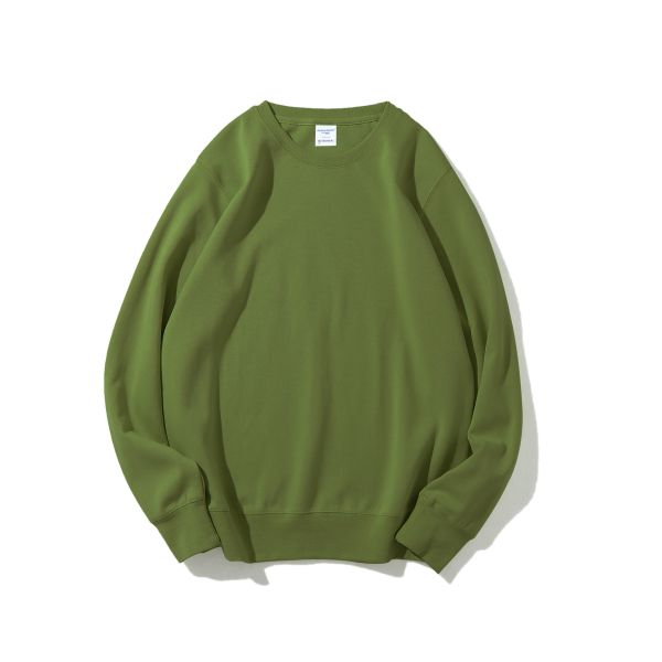 Custom 300g Double-sided Knitted Crew-neck Men's Hoodies Sweatshirts for Winter Health