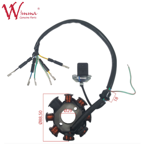 TX150GY2 bobina de estator magnético de motocicleta piezas eléctricas completas