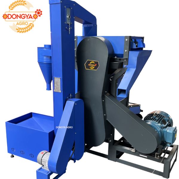 15hp  Fine Bran Vibratory Rice Mill Machine With Loading Lifter 650KG Per Hour