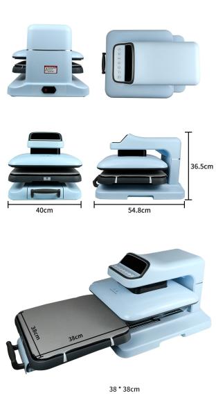 Intelligent Touch Panel Heat Transfer Machine Auto Press Auto Release Heat Press Printer With Pull Out Skateboard