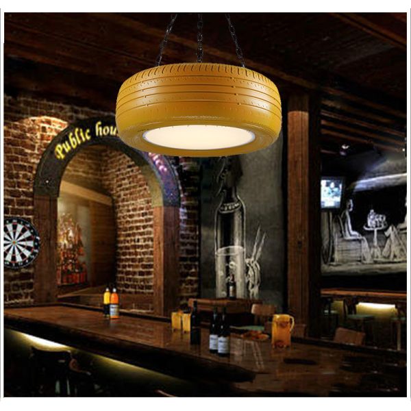 Loft Industrial Wind Tire Pendant Light Color LED Lamp Bead Hanging retro chandelier(WH-VP-132)
