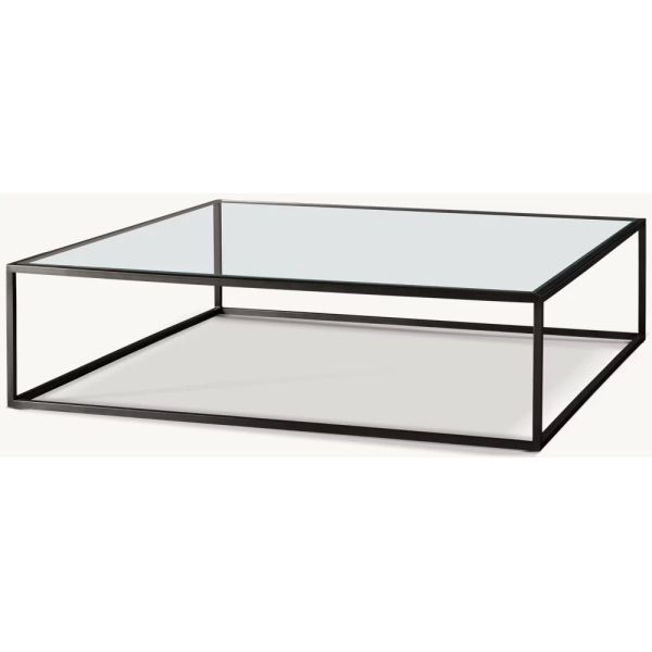 Customizable Modern Coffee Table Furniture With Stainless Steel And Glass Top