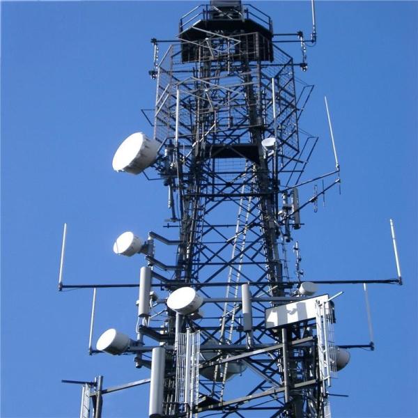60m 4 jambes galvanisées Autonomie antenne tour Angle de diffusion Radio micro-ondes Tour de communication la plus haute