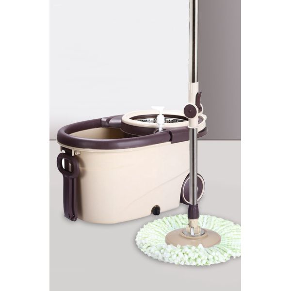 Stainless Steel Wringer 360 Spin Easy Clean Cyclone Floor Cleaning Mop and Bucket Set