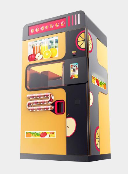 Máquina de venta de jugo de naranja recién exprimido 35-40 kg Almacenamiento 800W