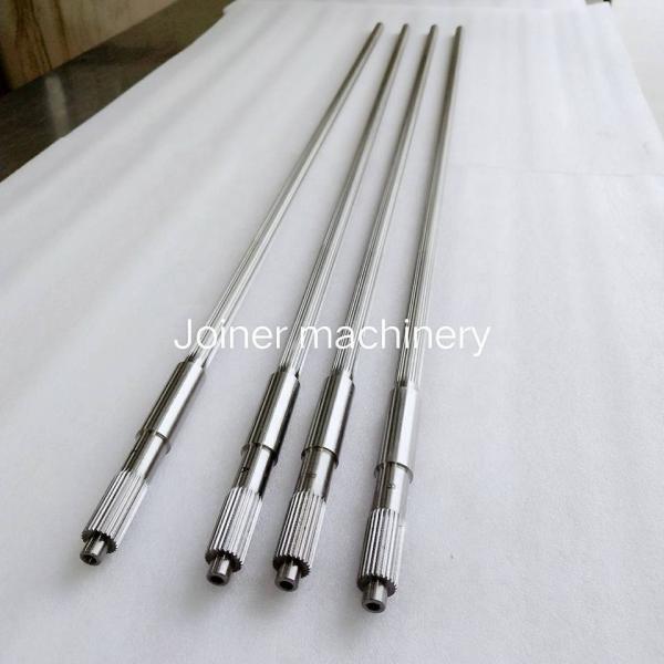 Twin Screw Shaft Plastic Extruder Screw Design Extruder Screw Parts DH2F Material