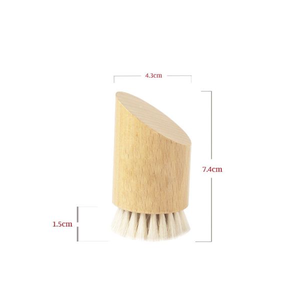 Щетина шерсти щетки чистки бамбуковой древесины Эко дружелюбная лицевая