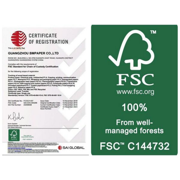 100 % Virgin Pulp Food Safe Straw Paper FDA SGS 60gsm 120gsm White Customized