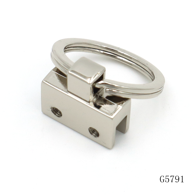 Trendy Metal Keyfob Key Ring 18mm Metal Key Chain Key Ring Leather Holder Accessories