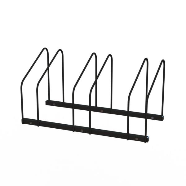 Knocked Down Metal Floor Stand Holder Outdoor Bicycle Parking