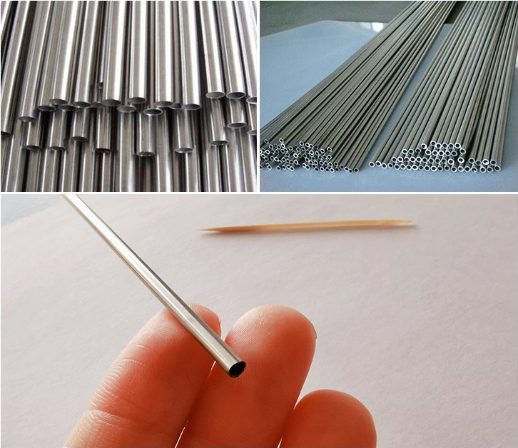 Custom JIS Round Stainless Steel Capillary Tube 316L 316 430 Metal Fiber Optic