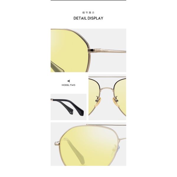 Durable Polarized Aviator Sunglasses Mens , Oversized Metal Frame Sunglasses Multi Color