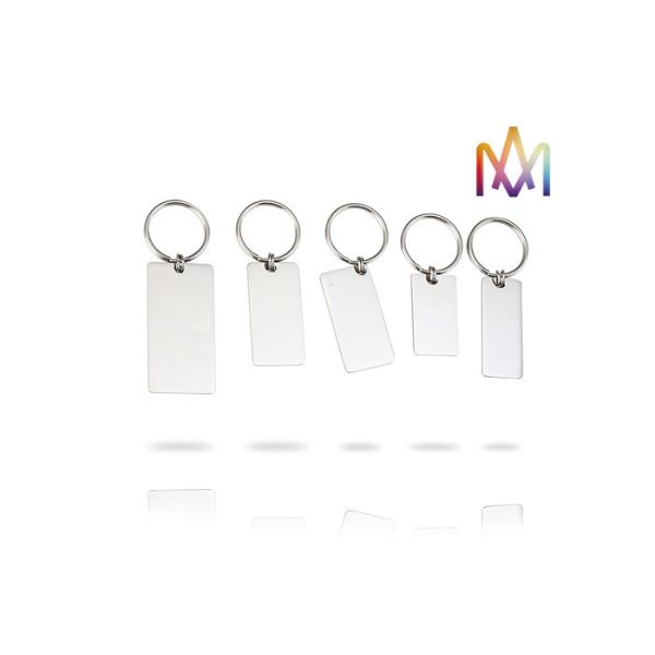 4mm Thickness Free Engraving SS304 Custom Shaped Keychains