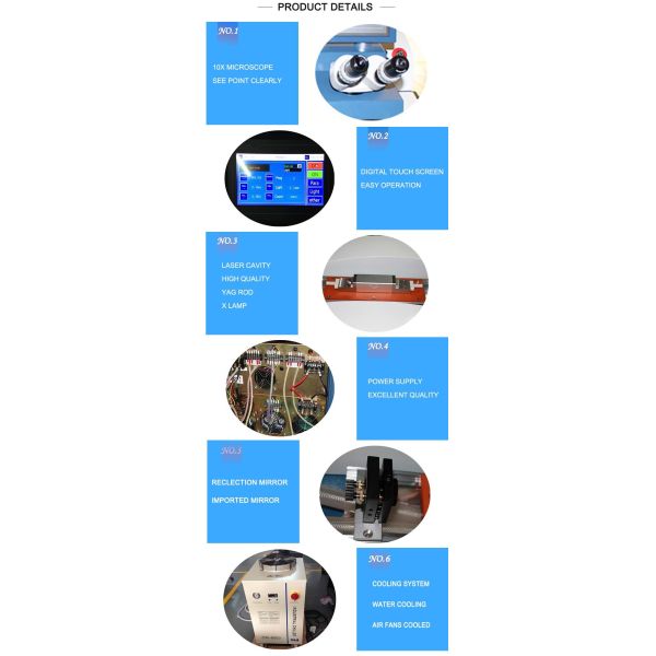 Серебряное оборудование лазера паяя 300 ватт, сварочный аппарат луча электронов лазера YAG