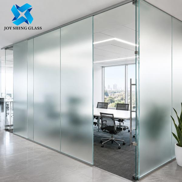 Custom Frosted Tempered Glass for Privacy Doors, Partitions, Windows and Interiors