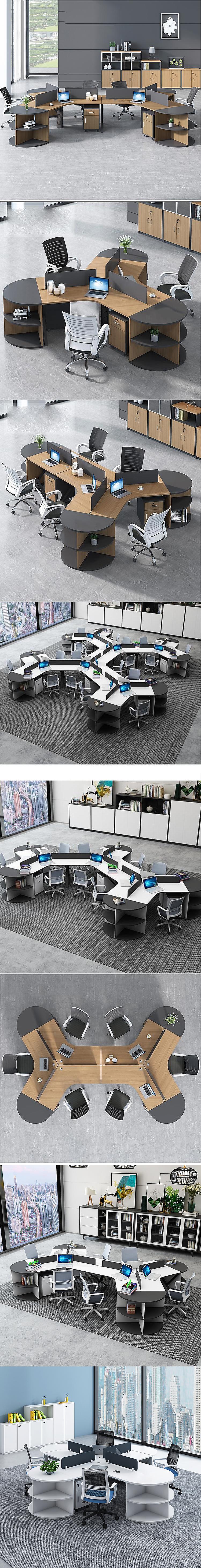 Алюминиевая рамка панель / ткань / стальная офисный стол и кресло комбинация