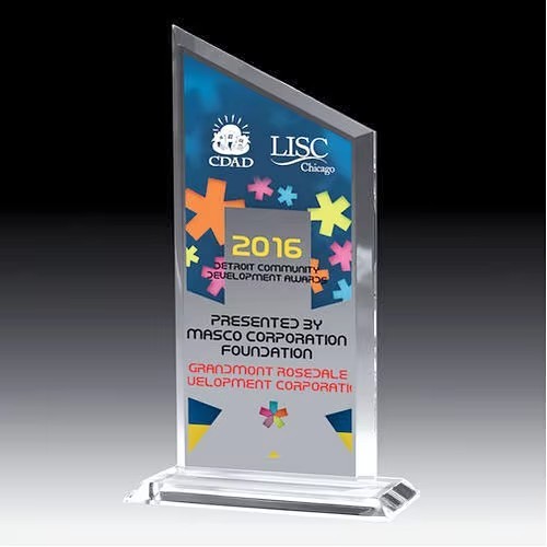 Custom Acrylic Awards Trophy Blank With / Without Base Plexiglass Awards