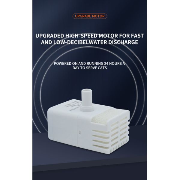 Pet Water Dispenser With Filter CE FCC ROHS IP68 Certified 5V ≥ 1.5A Adapter Suitable