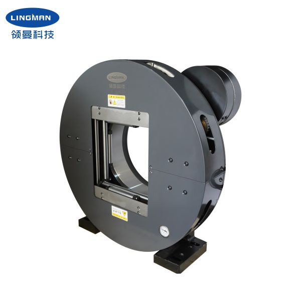 Lingman Simple Pneumatic Pipe Cutting Chuck With Square Hole For Laser Pipe Cutter