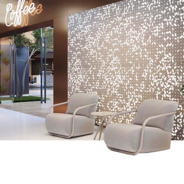 Fire Resistant Aluminum Cladding Panel Cutting Edge Treatment Flat Panels Various Colors