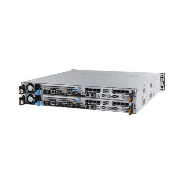 Baie de stockage flash hybride Lenovo ThinkSystem DE2000H 2U en rack