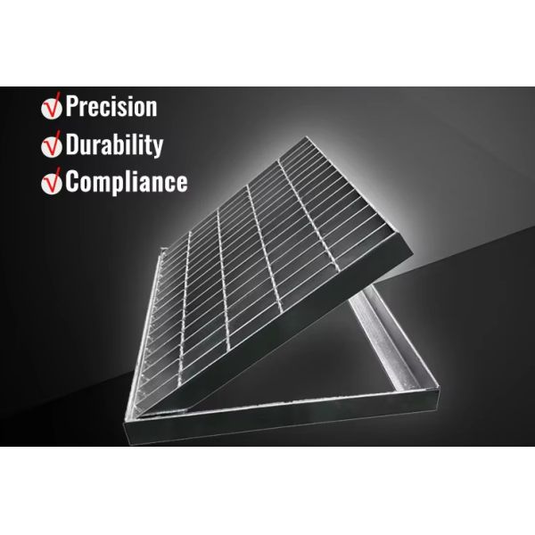 Steel Grating Walkway Floor For Stairs Hot Dip Galvanized 30*5mm