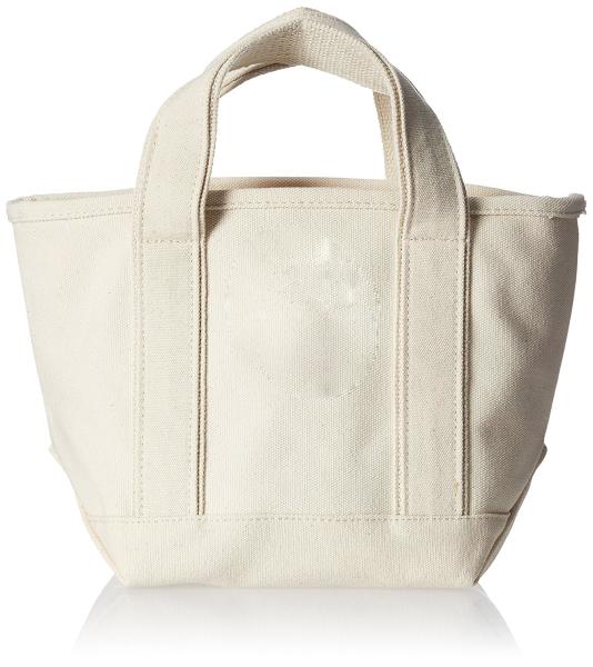 Mini Fabric Over The Shoulder Tote Bag Organic Plain White Convenient Handles