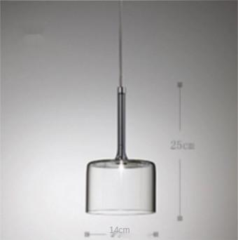 Modern LED Pendant Light Glass Home Decor Lighting Living Room Bedroom Glass Lights(WH-GP-52)
