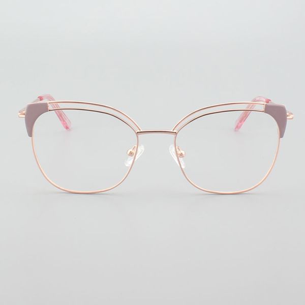 YJ-0027 Stainless Steel Blue Light Glasses Frames For Women