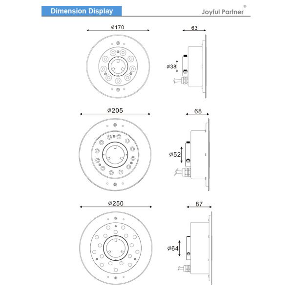 Подводная фонтанная лампа IP68 9W RGB из нержавеющей стали 316 для музыкального фонтана