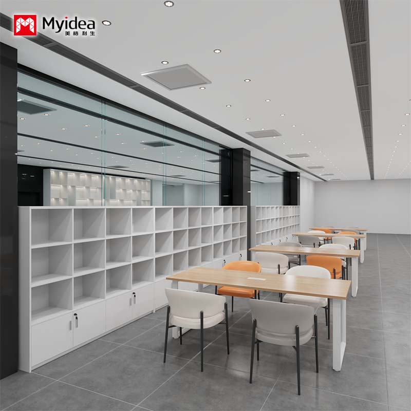 Multi-Purpose Library & Cafe Table – Perfect for Quiet Reading, Casual Meetings, and Laptop Workstations.