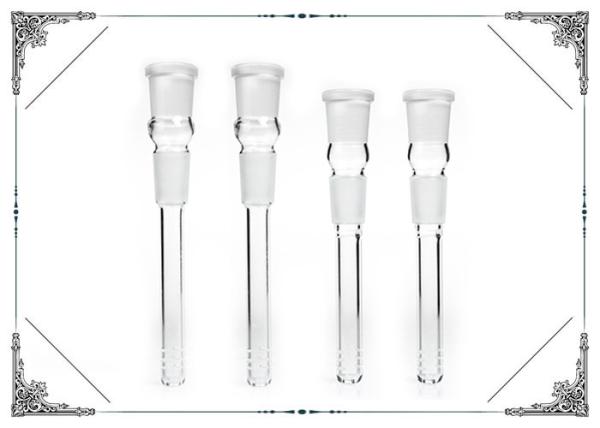 Male 4 Inches Female Glass Downstem Hand Blown With Cuts Slide
