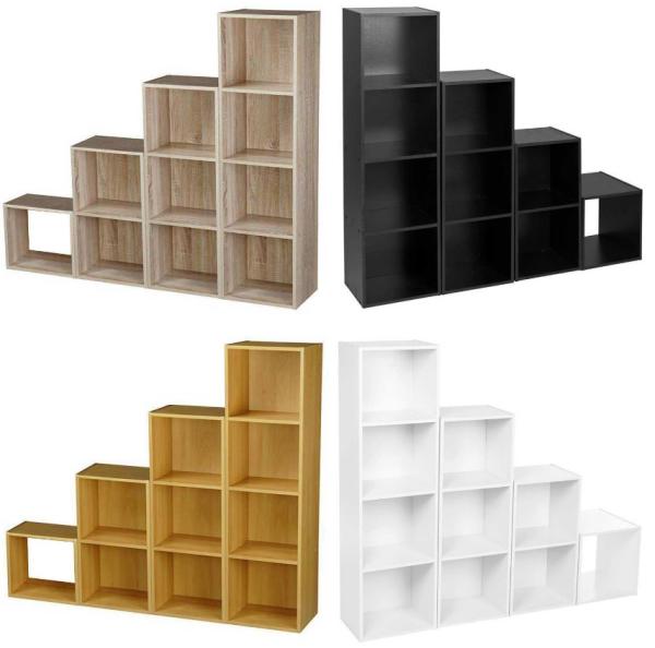 Modern design Living Room MDF Wood portable book shelf furniture