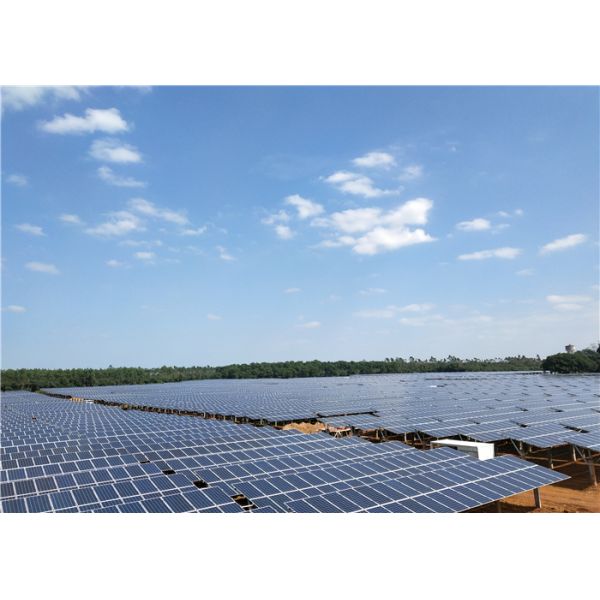 Flat Roof Solar Panel Ground Mounting Systems Thickness 0.5mm-15mm For Open Field