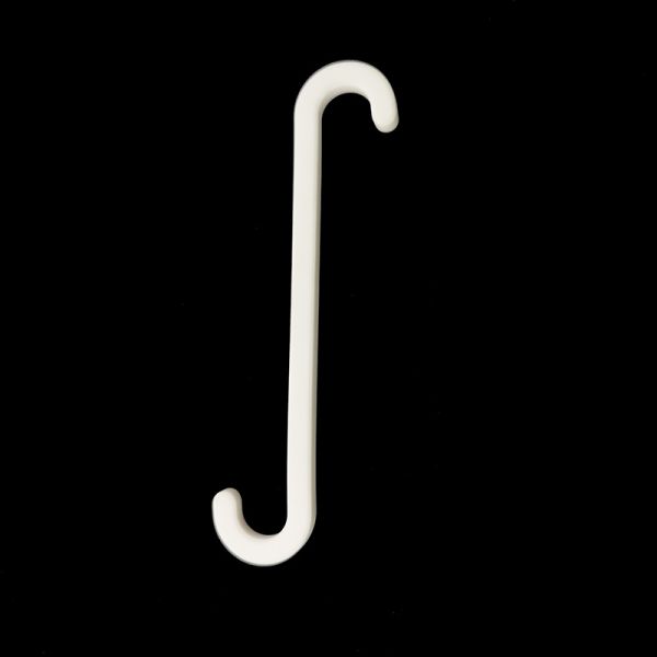 95%  Alumina Oxide Ceramic Hook High Temperature Resistance
