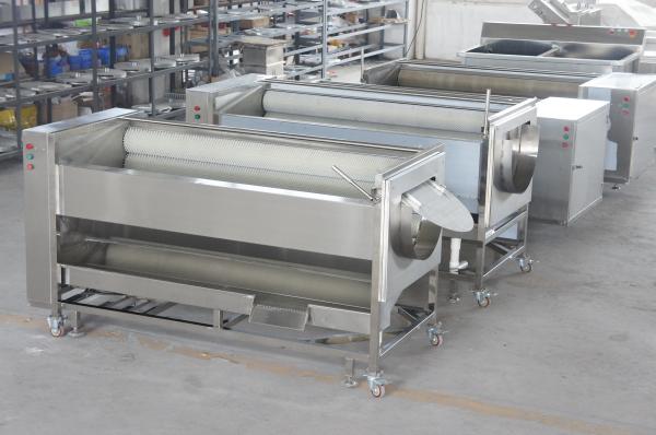 1.5T hour brush roller Washing And Peeling Machine Equipment 1.5 KW