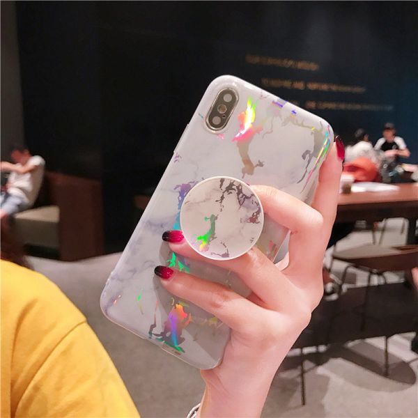 Iphone Xs Max TPU laser mable case with holder, Iphone Xs Max protective TPU case, Iphone Xs Max accessories