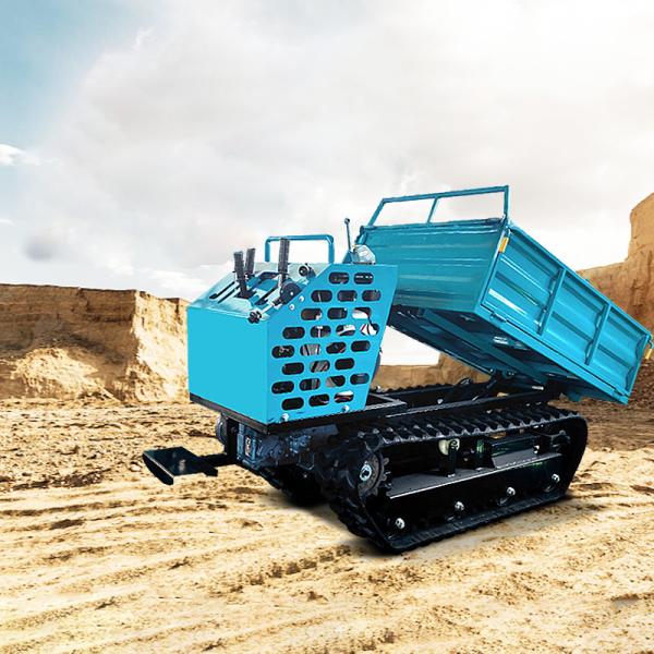 2 Ton Crawler Dumper Truck With Strong Traction For Deep Overturning And Load Bearing