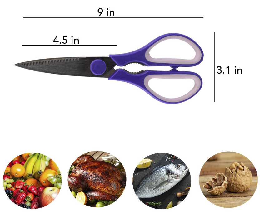 С набором ЦВЕТА 2 универсальных ножниц кухня нержавеющей стали режет с лезвием