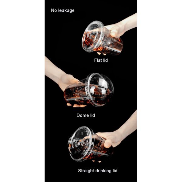8OZ 12oz 16oz 20oz 24oz Bubble Tea Boba Beverage Coffee Clear PLA Cup
