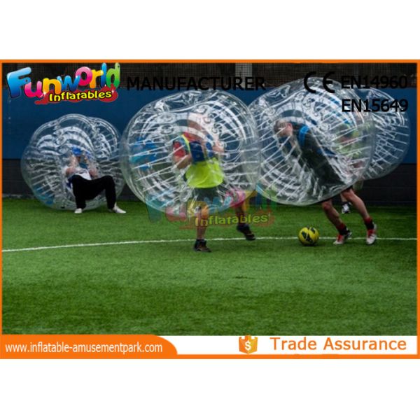 明確なTPUの膨脹可能な人間のノッカーの球、膨脹可能な球のスーツ