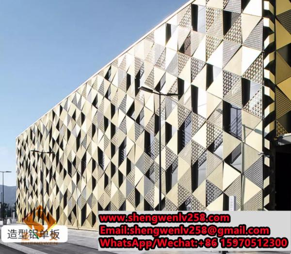 3D Wallpaper Building Metal Cladding Aluminum Facade Panel